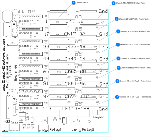 PCB Door Contact Connections